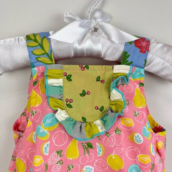 Matilda Jane Little Lemon Ruffle Bubble Romper 6 Months - Picture 2 of 7